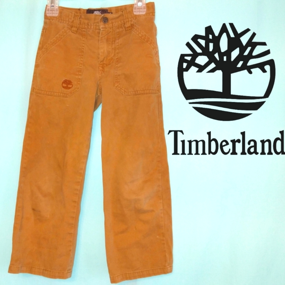 Timberland camel brown pants trousers boys 7 back-to-school clothes